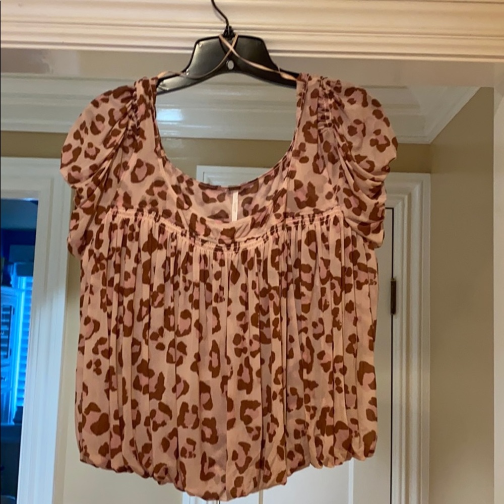 Free People leopard top